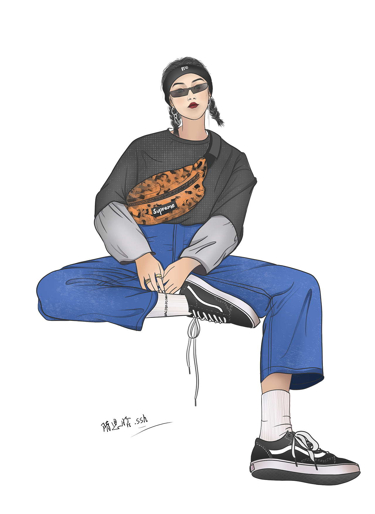 静下心来画一画（图ZMTQxMTQyMzk2） - 新锐潮流插画 - 站酷设计师思思隋原创素材 - 站酷ZCOOL