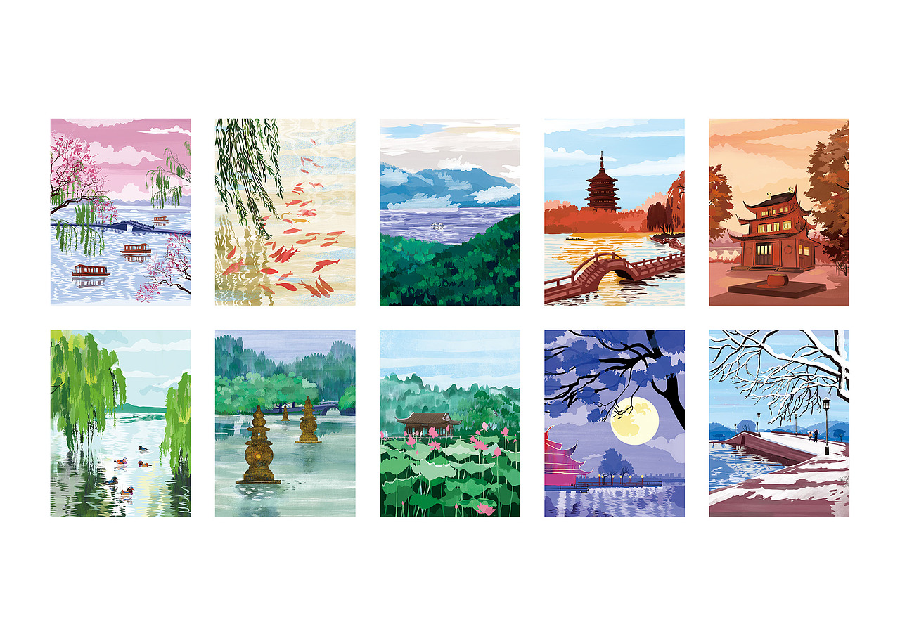 聚芳永/西湖十景系列产品