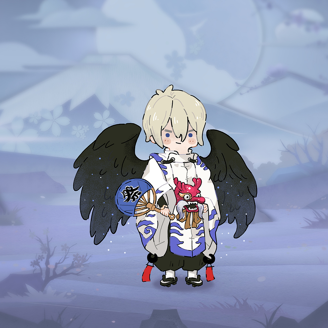 阴阳师软萌式神（图ZNzQ0NzIwOTY=） - 商业插画 - 站酷设计师小花栗子原创素材 - 站酷ZCOOL