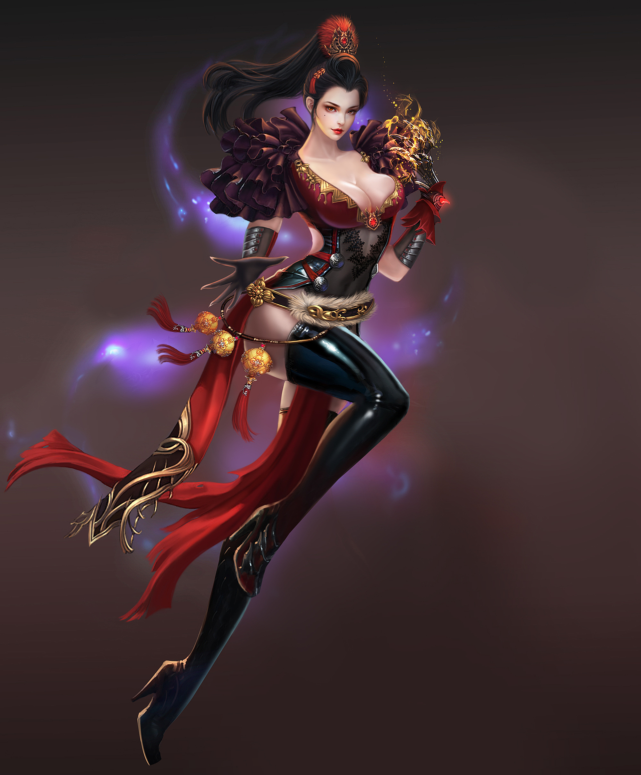 写实角色弓箭手|插画|游戏原画|露娜xuan_原创作品-站酷zcool