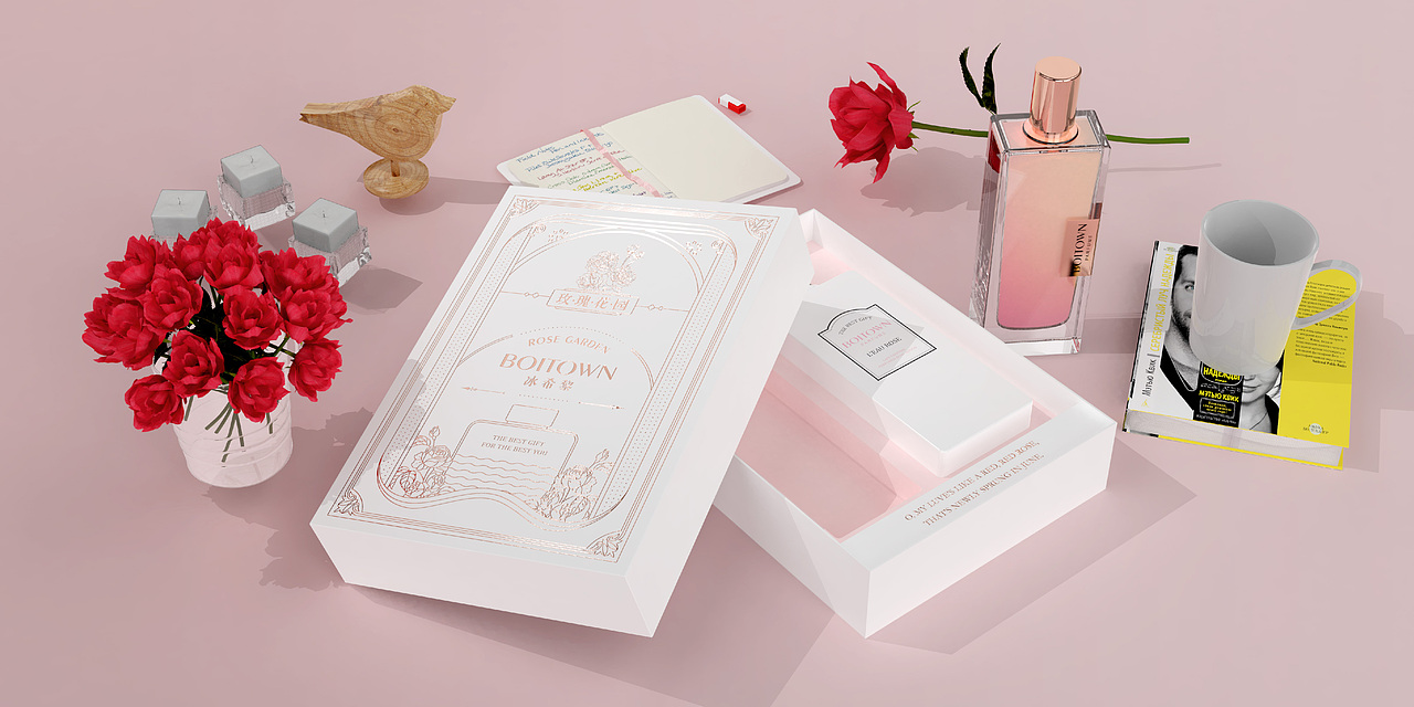 玫瑰花园礼盒（图ZMjI1MjQyNjMy） - 包装 - 站酷设计师我的跳跳呀原创素材 - 站酷ZCOOL