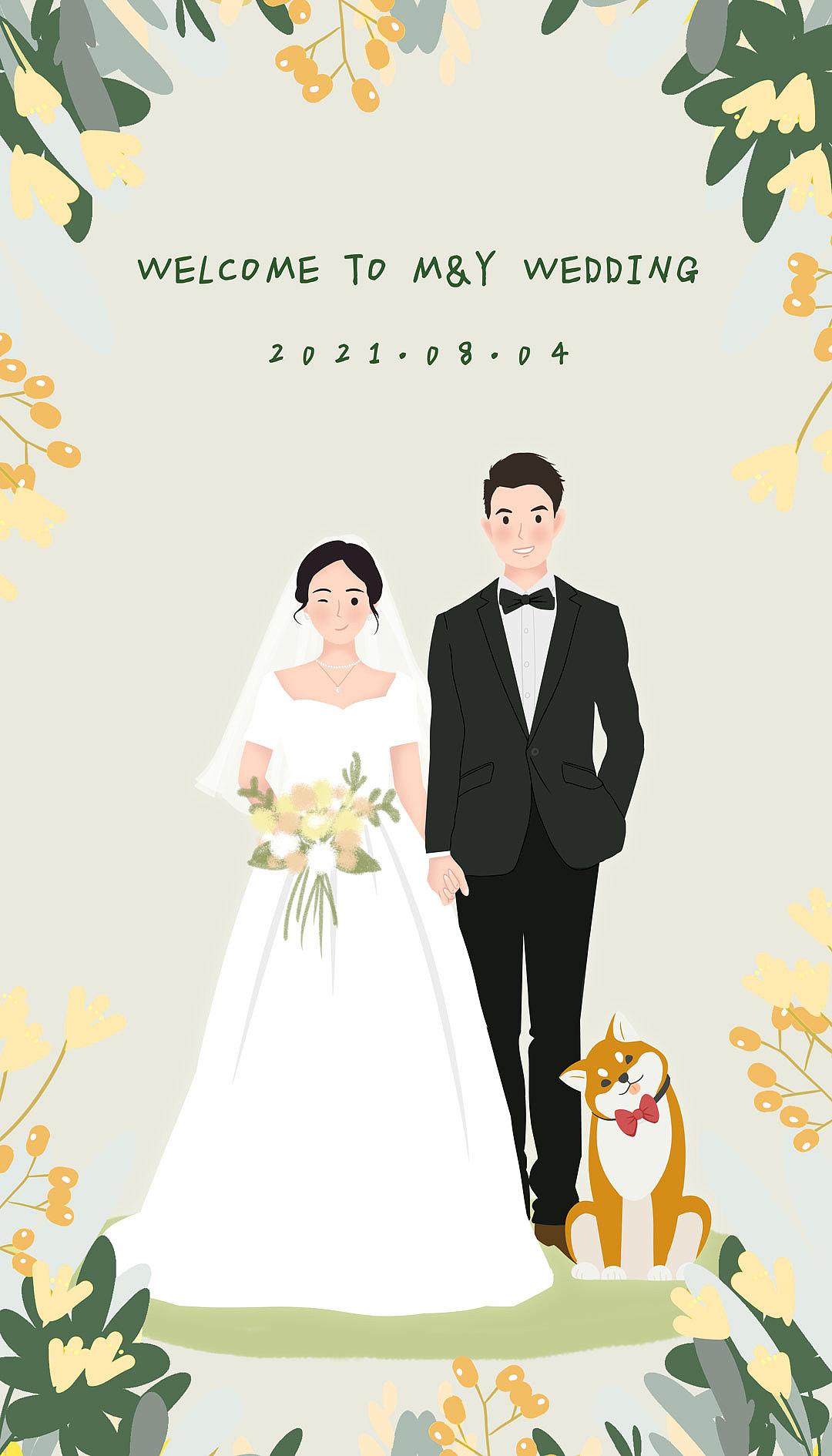 绘画创作-婚礼插画（图ZMjY0NTQyOTQw） - 创作习作 - 站酷设计师CiciChan_原创素材 - 站酷ZCOOL