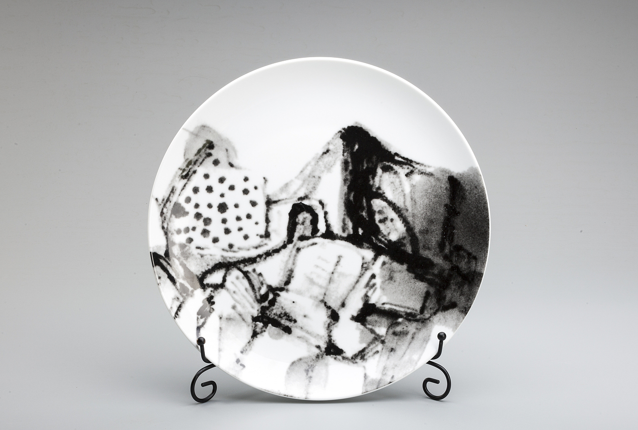 富春山行·清岫 陶瓷画盘