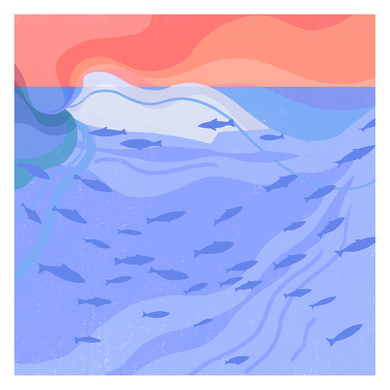 大海 The Sea（图ZMTY0NDc1MTMy） - 创作习作 - 站酷设计师_HelloLynn_原创素材 - 站酷ZCOOL