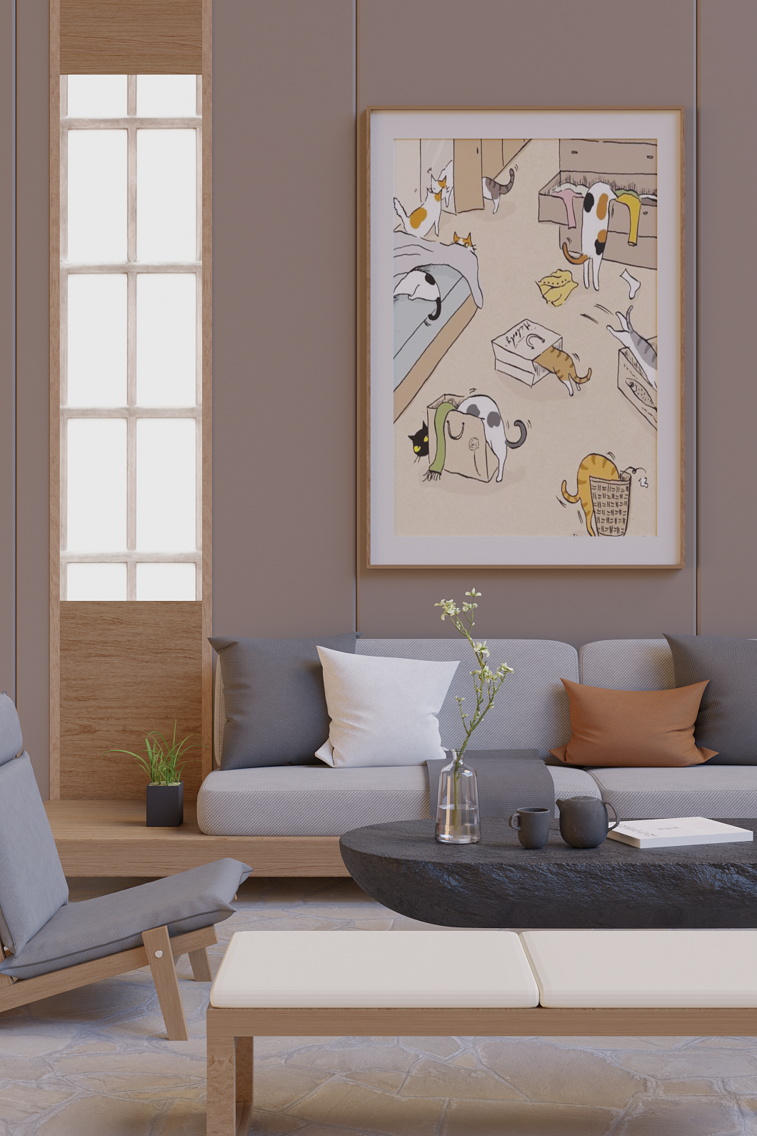 Blender室内建模渲染（图ZMjAyODkxODU2） - 场景 - 站酷设计师寺内扫地的原创素材 - 站酷ZCOOL