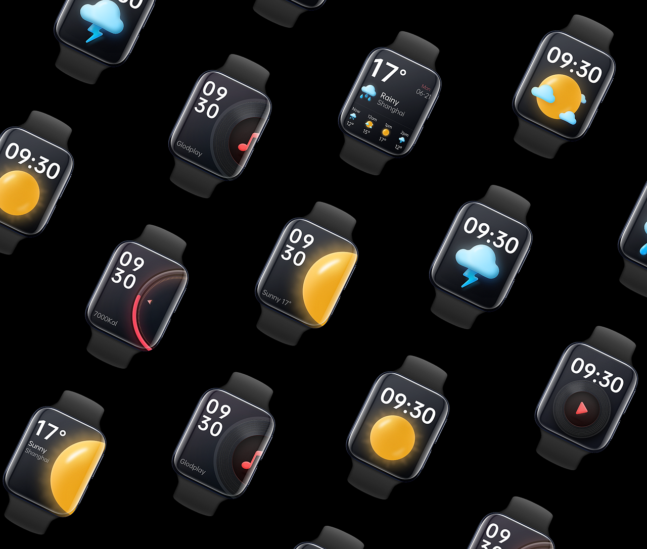 O'Watch-OPPO表盘设计（图ZMjA3NDc5ODky） - 主题/皮肤 - 站酷设计师松江上的甲壳虫原创素材 - 站酷ZCOOL