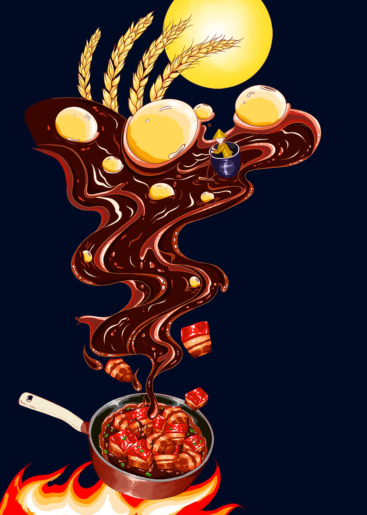 美味的酱油包装|插画|商业插画|g199292hou_原创作品-站酷zcool