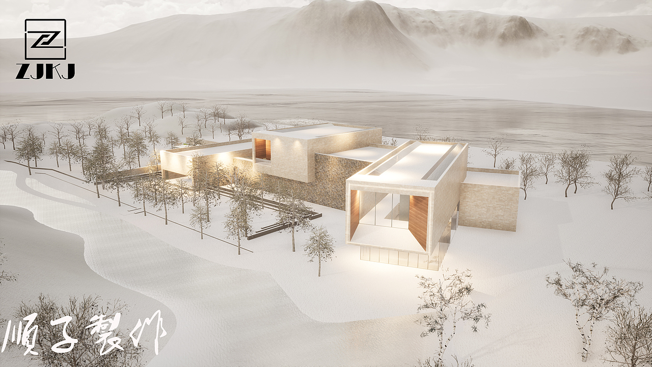 山水间艺术博物馆设计（图ZMTA0ODA5MDM2） - 建筑设计 - 站酷设计师致景顺子原创素材 - 站酷ZCOOL