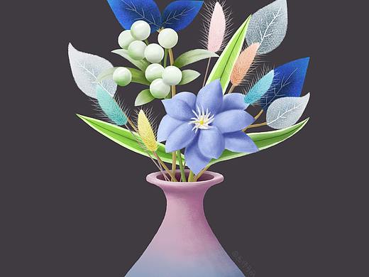 植物原创作品(花•瓶)