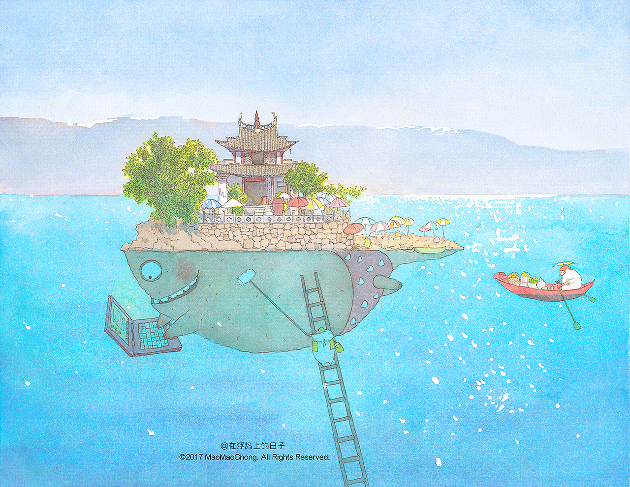 因在洱海兴风作浪而被镇压在洱海监狱的怪物,每日闲来无事痴迷网络,刷微博,直播,踩QQ空间,看修仙小说。并且决定写本小说《海狱录》