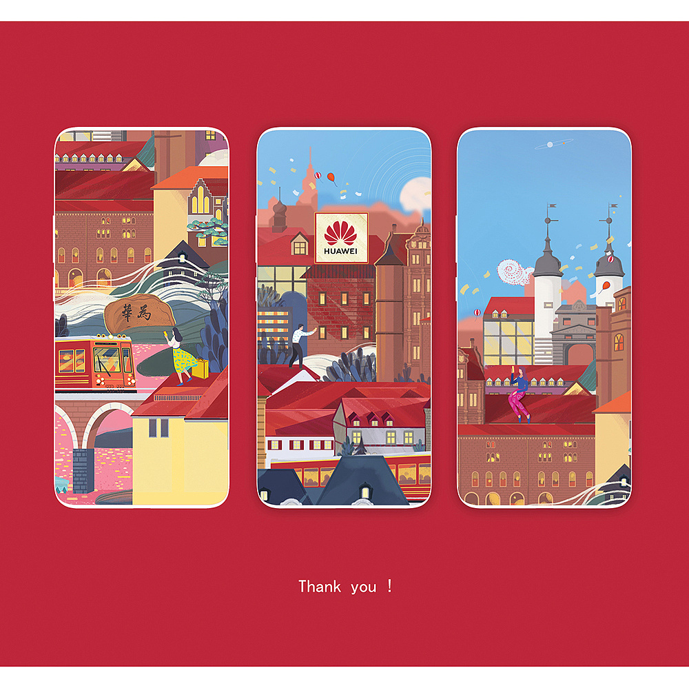 华为创新启示录(杂志插画)