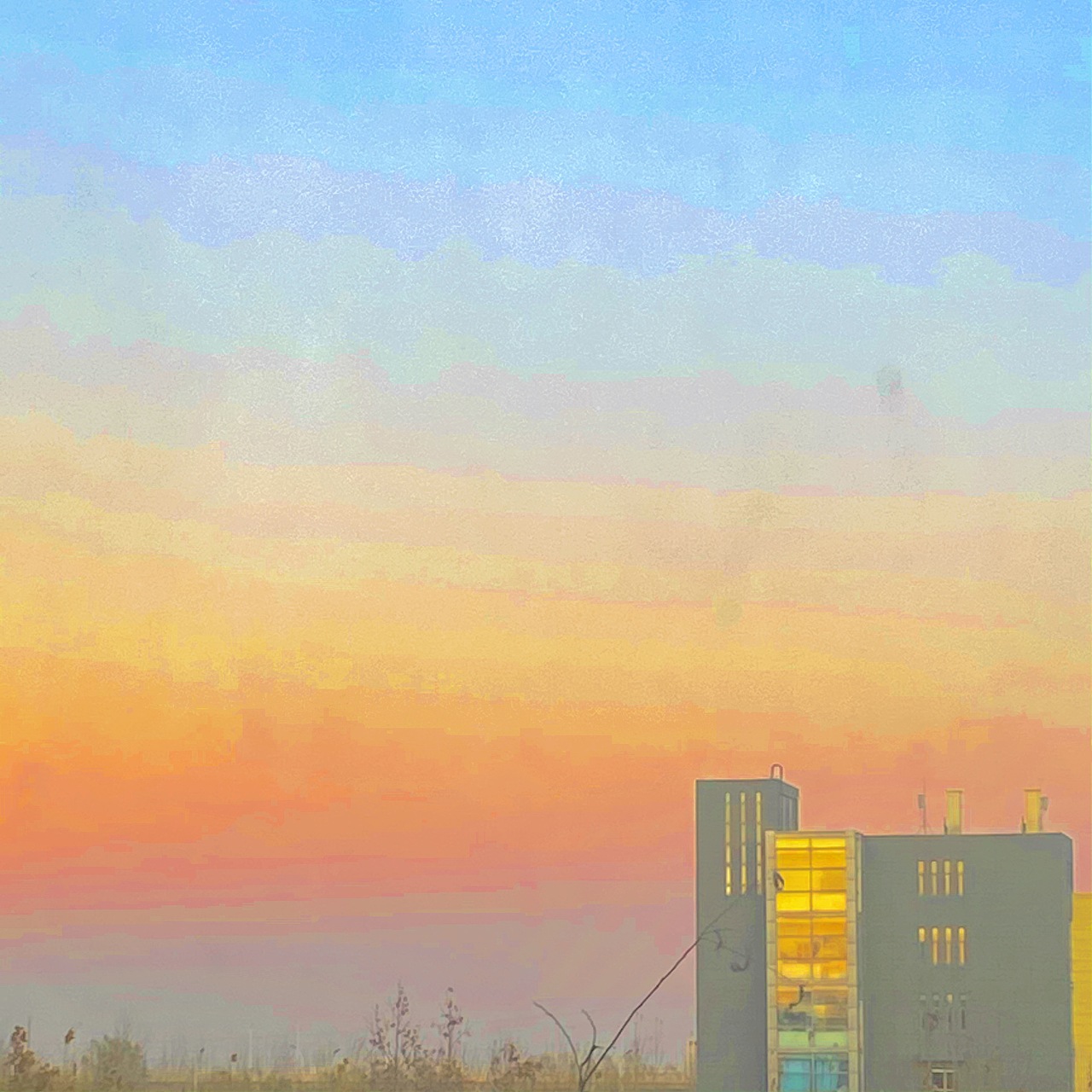 晓看天色暮看云