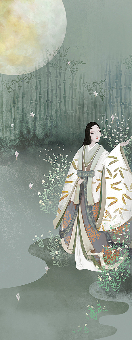 《竹取物语》插画