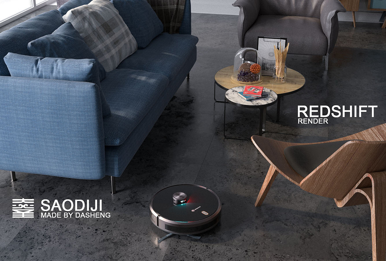 扫地机器人室内渲染测试（图ZMjg0OTQwMzE2） - 产品 - 站酷设计师大圣视觉影像原创素材 - 站酷ZCOOL