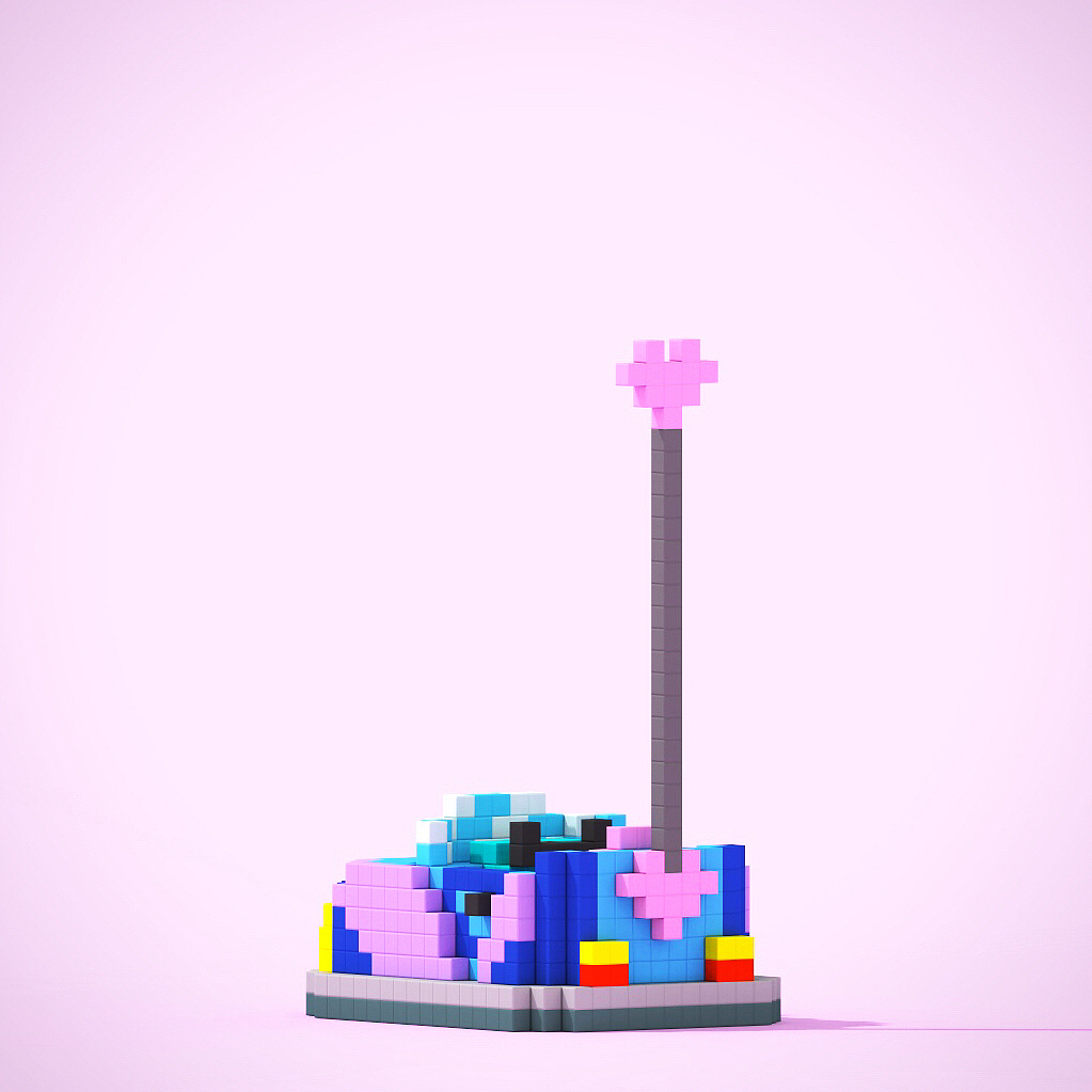 碰碰车（图ZMTM3NjUyMzI4） - 像素画 - 站酷设计师霹雳小闪电原创素材 - 站酷ZCOOL