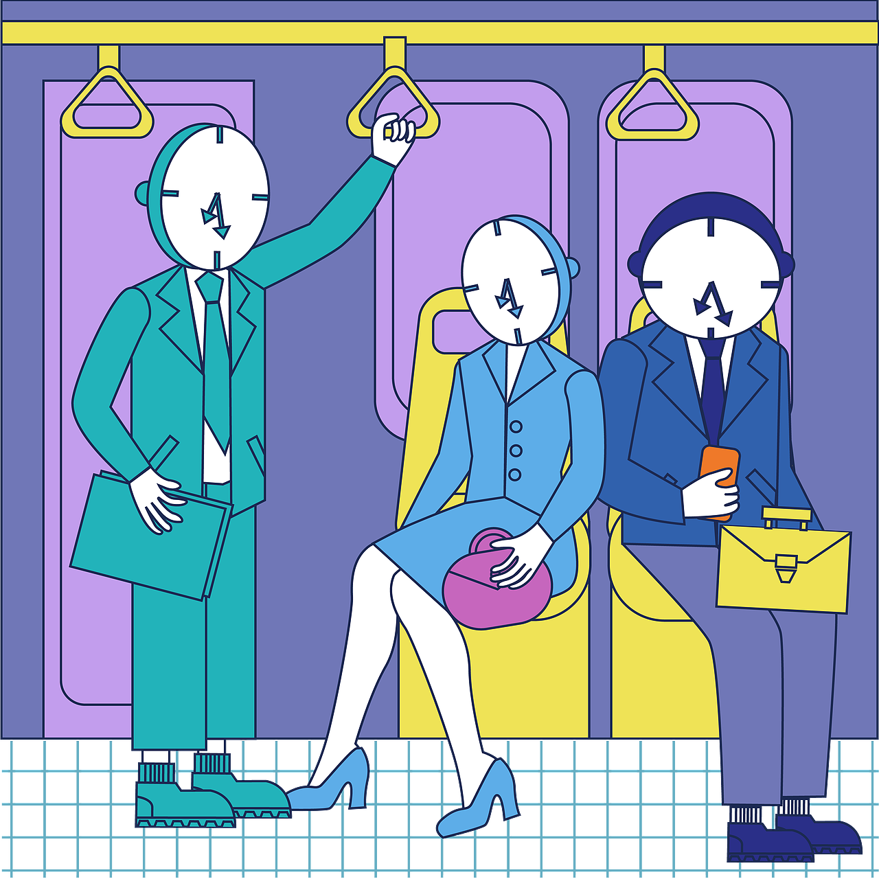 钟摆人（图ZMTkzOTc5MDky） - 艺术插画 - 站酷设计师阿Wan原创素材 - 站酷ZCOOL