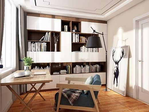 现代风衣柜（金丝胡桃+雪山白）