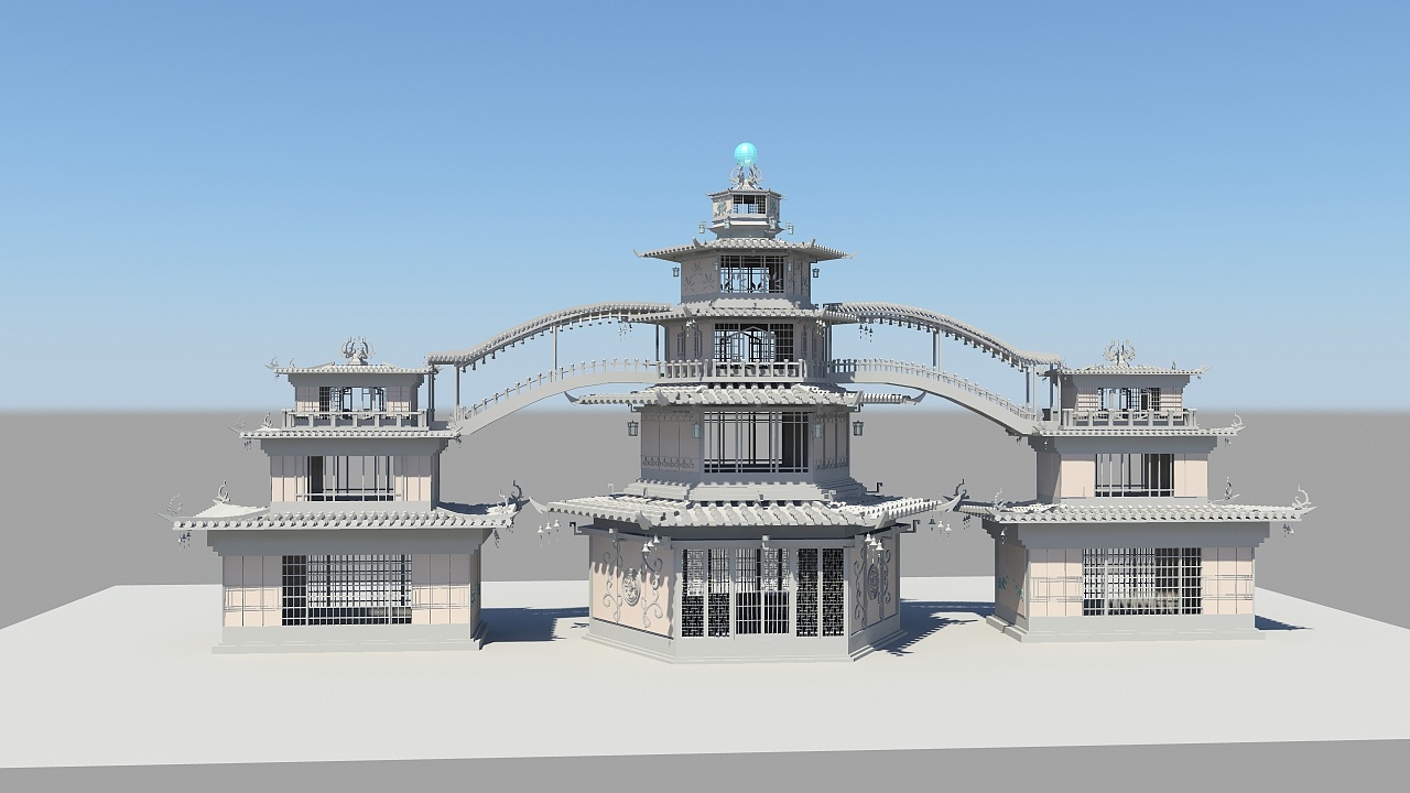 秦时明月 空山鸟语 雀阁 建模