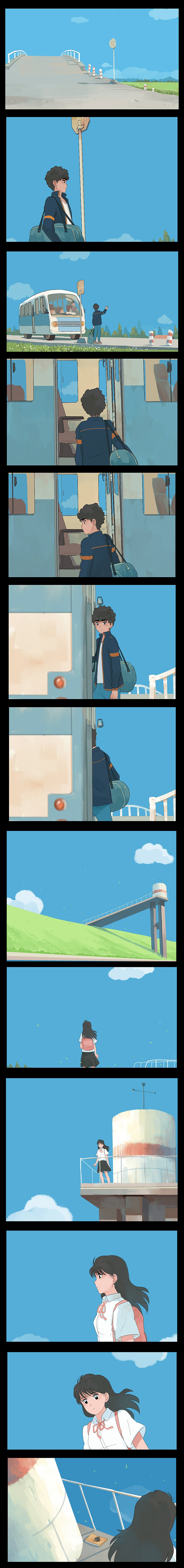 《青空·彼岸》 漫画1～4话完整版（图ZNzMyMDUwMDQ=） - 创作习作 - 站酷设计师邦乔彦原创素材 - 站酷ZCOOL