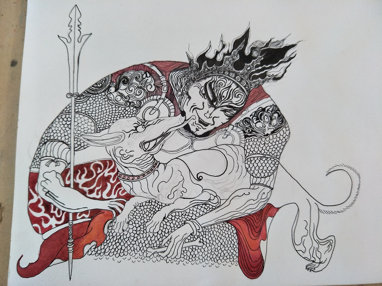 临摹 二郎逗犬图！（图ZMTAyNTI4OTcy） - 创作习作 - 站酷设计师a萱草无忧a原创素材 - 站酷ZCOOL