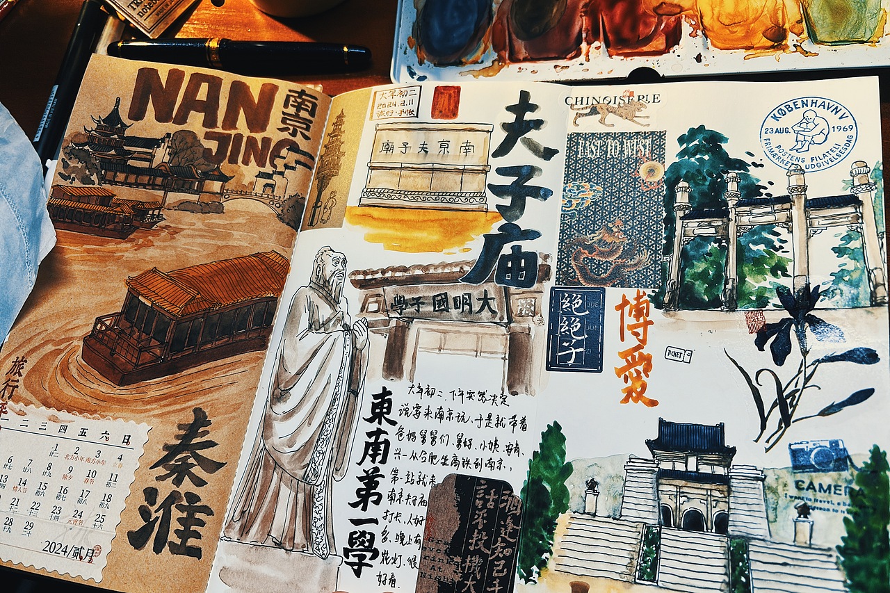 TN手帐·中国风（图ZMzczMTE3Nzcy） - 绘本 - 站酷设计师sandian三点菌原创素材 - 站酷ZCOOL