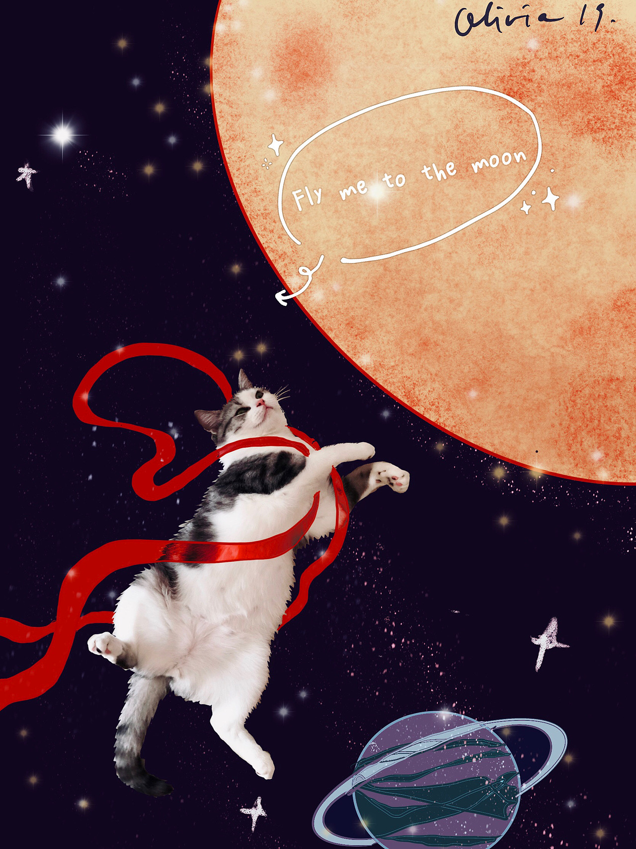 我的猫咪成精了（图ZMjE1MjY0NjY4） - 新锐潮流插画 - 站酷设计师爱茶O原创素材 - 站酷ZCOOL