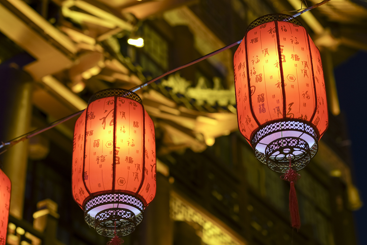 华灯初上 — 济南大观园（图ZMjkwNzIxMzU2） - 环境/建筑摄影 - 站酷设计师祥云建筑空间摄影原创素材 - 站酷ZCOOL