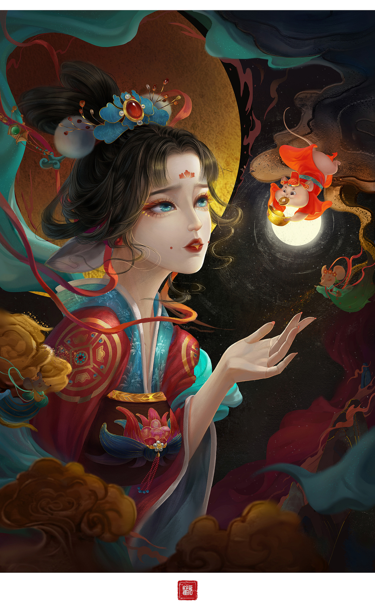 呀~标签古风唯美科幻创作时间2021/03/17插画287手绘0国风0添加表情