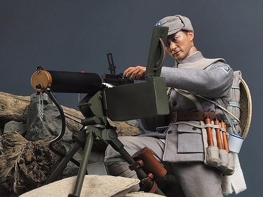 soldierstory新品：1/6 WWII - 八路军机鎗手