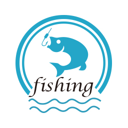 钓鱼团队logo标志设计图片