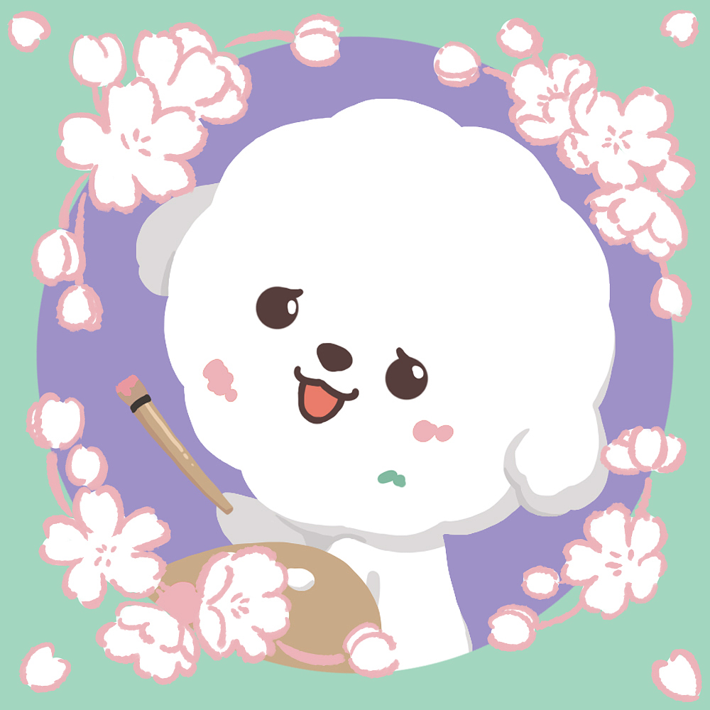 奈娃家族卡通壁纸-樱花季（图ZMjYyNDIwNjQ4） - 单幅漫画 - 站酷设计师syugu原创素材 - 站酷ZCOOL