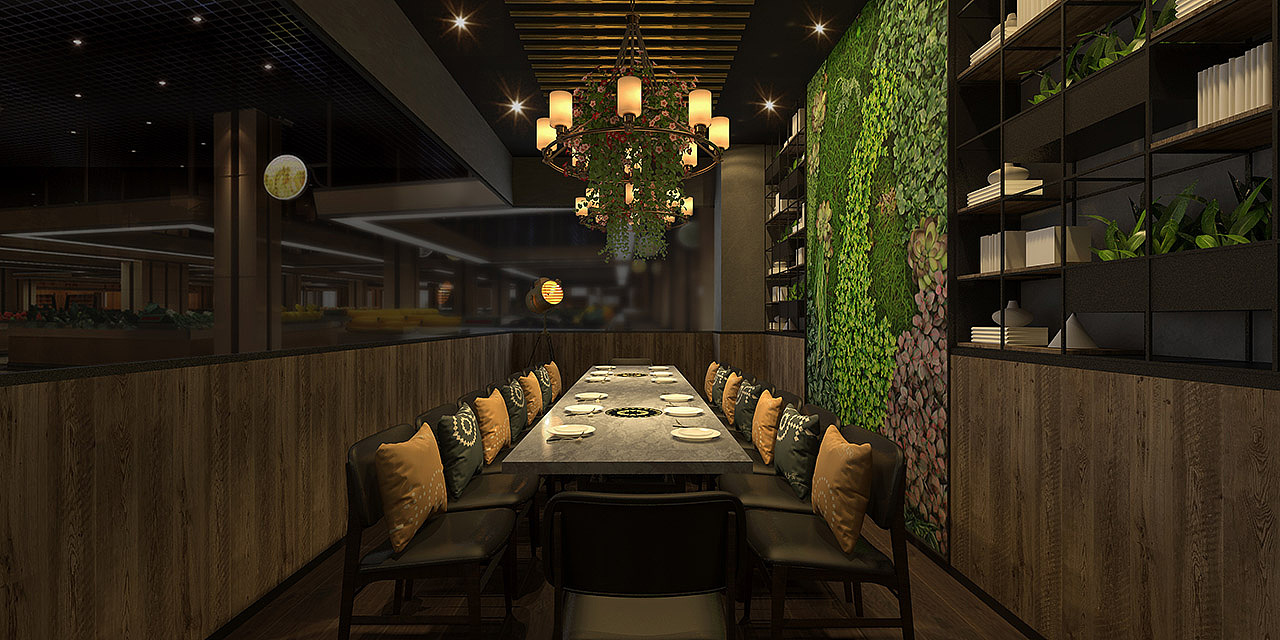 回牛潮汕牛肉火锅---常平店空间设计（图ZMTI0OTEwNDI4） - 家装设计 - 站酷设计师cbd设计原创素材 - 站酷ZCOOL