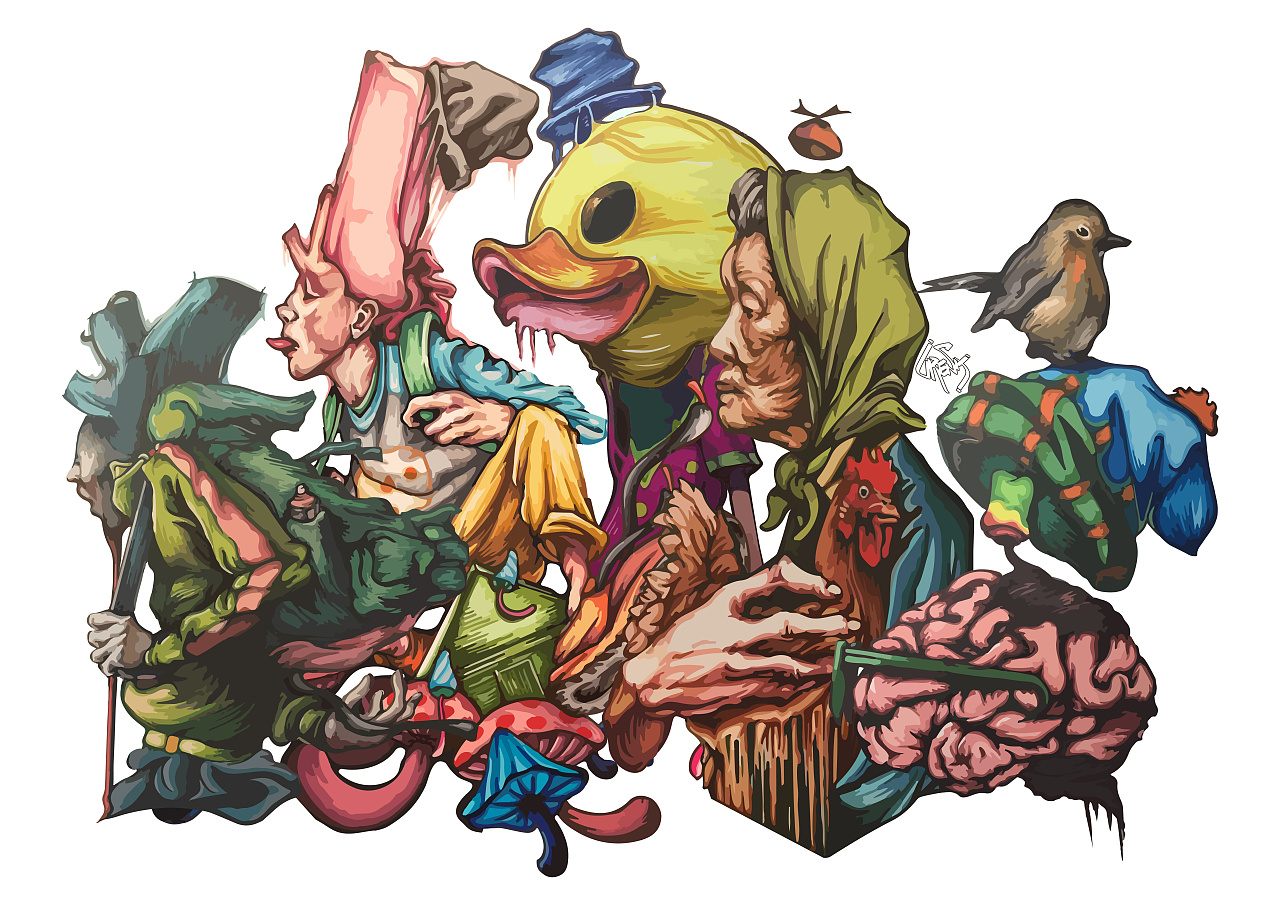 grena马克笔插画设计