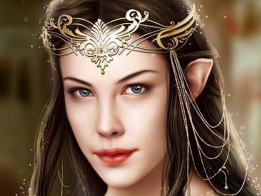 手绘作品(The Lord of the Rings_Arwen)