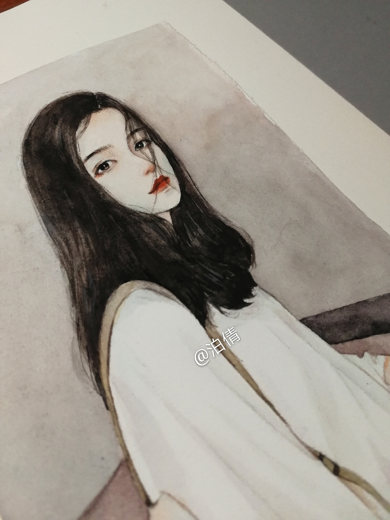 水彩女生，水彩人物（图ZMTg4NzU5OTgw） - 艺术插画 - 站酷设计师泊倩原创素材 - 站酷ZCOOL