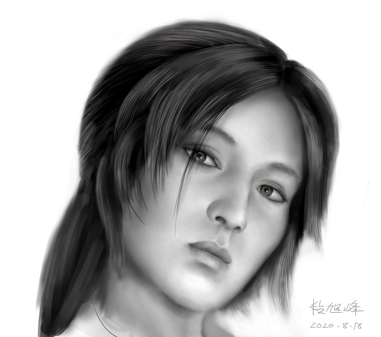 劳拉-数位板练习作品（图ZMjIxMjM5MjE2） - 绘画 - 站酷设计师965TI原创素材 - 站酷ZCOOL