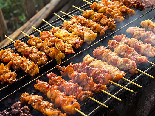油滋滋的烤肉诱惑