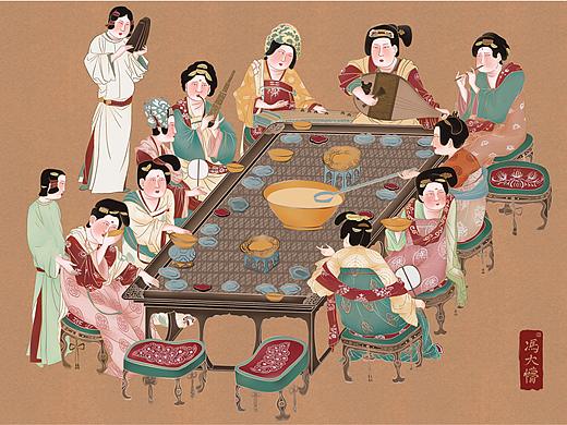 唐朝《宫乐图》
