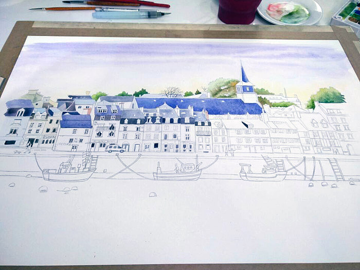 武汉哪里可以学油画水彩画