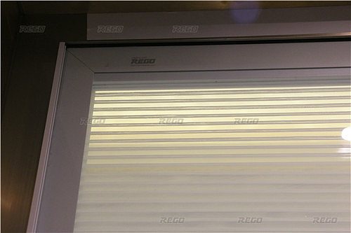 锐谷手动上升式日夜蜂巢帘中空玻璃