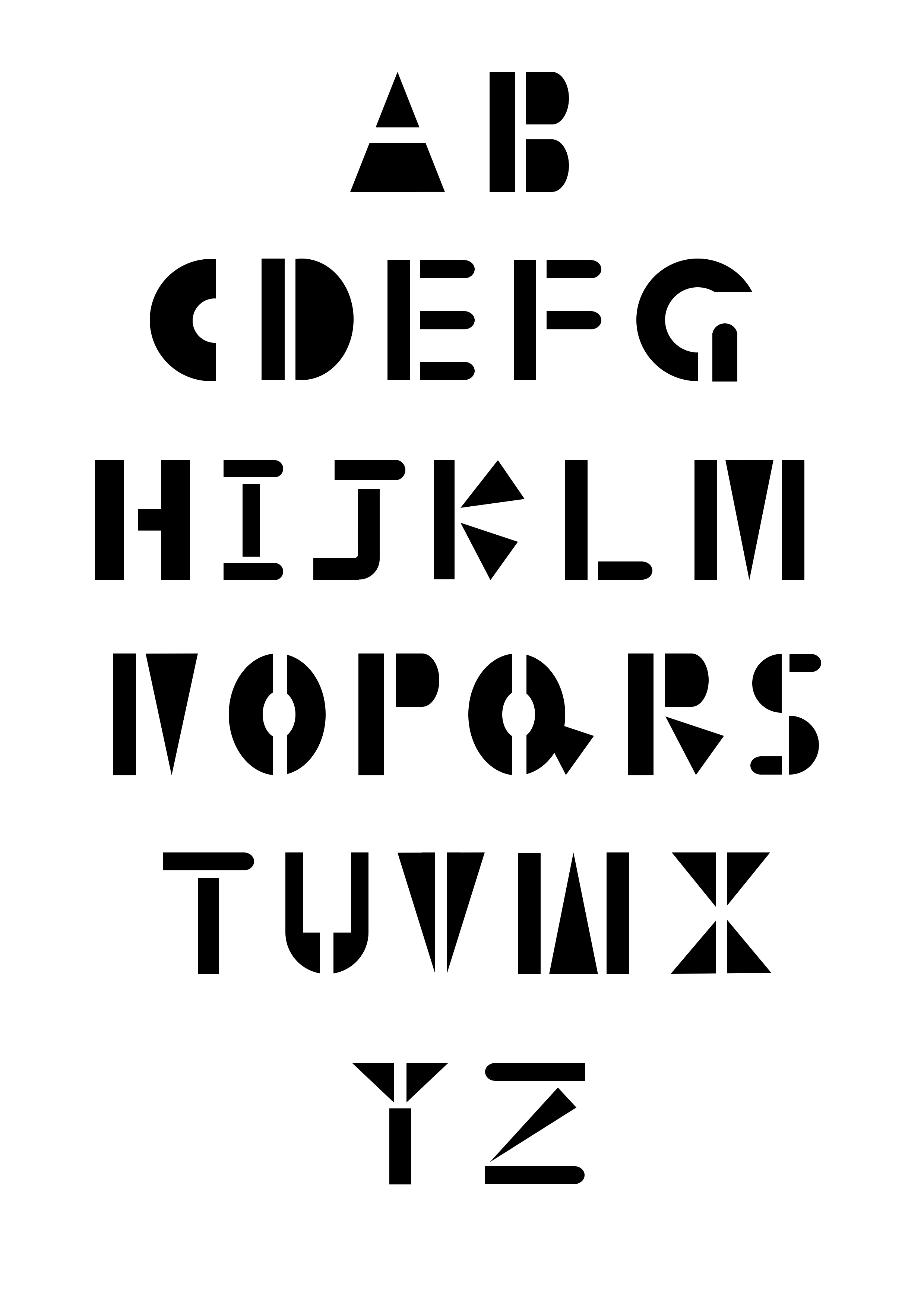 拉丁字母海报图片