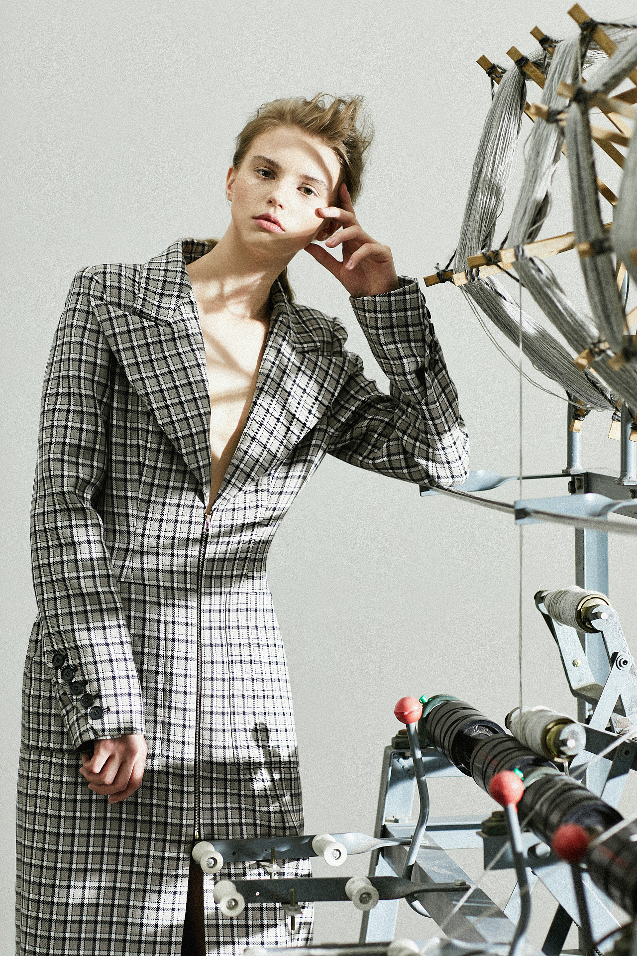 商业女装拍摄 外模实景棚拍 秋冬服装创意拍摄