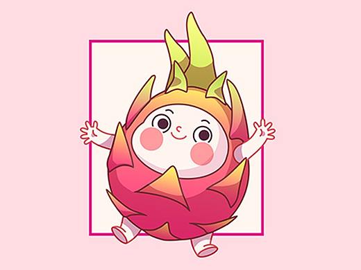 速怡鲜果  火龙果IP设计