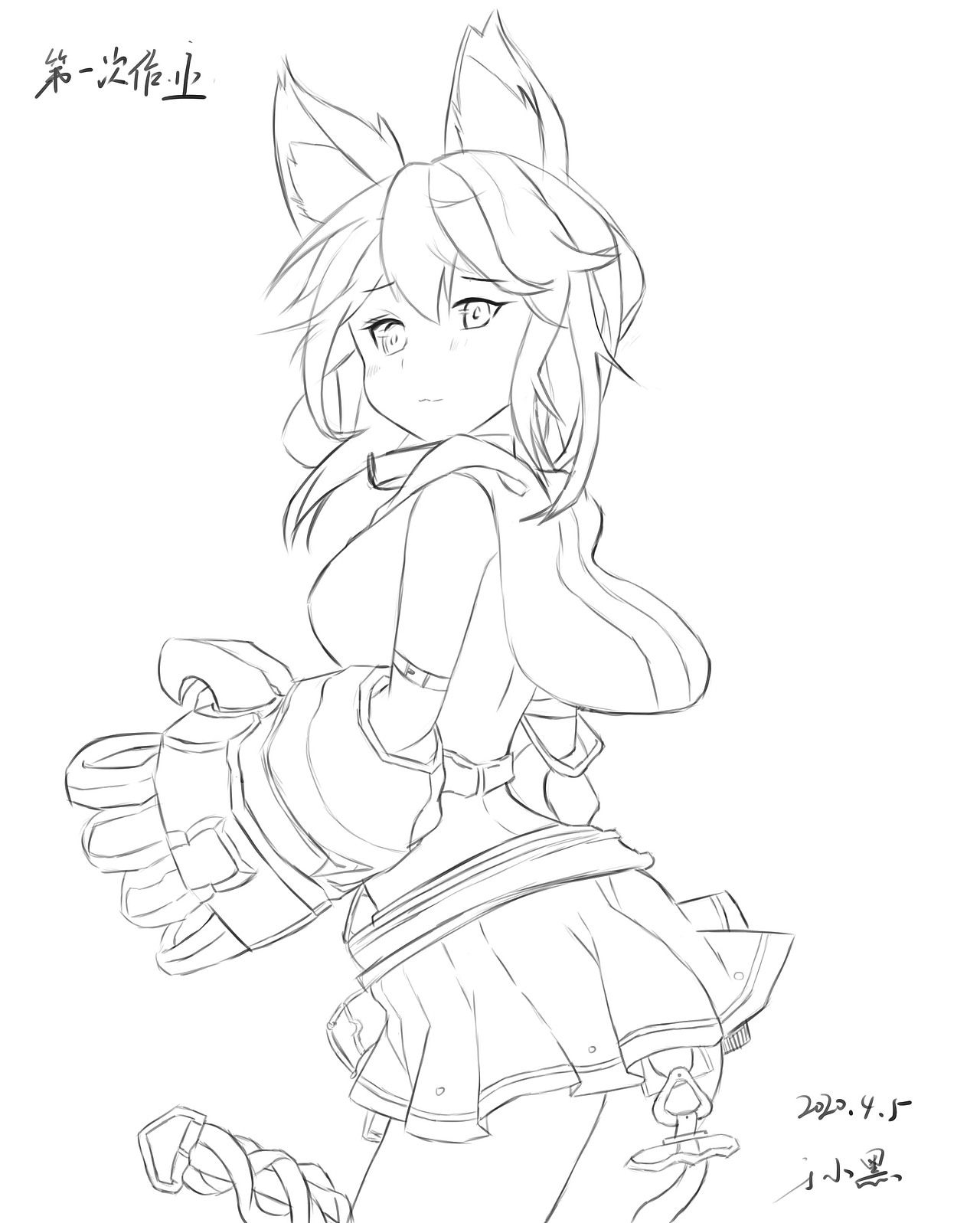 原畫(huà)和線稿（圖ZMjA5NTc0NDgw） - 繪本 - 站酷設(shè)計(jì)師Jade官方帳號(hào)原創(chuàng)素材 - 站酷ZCOOL