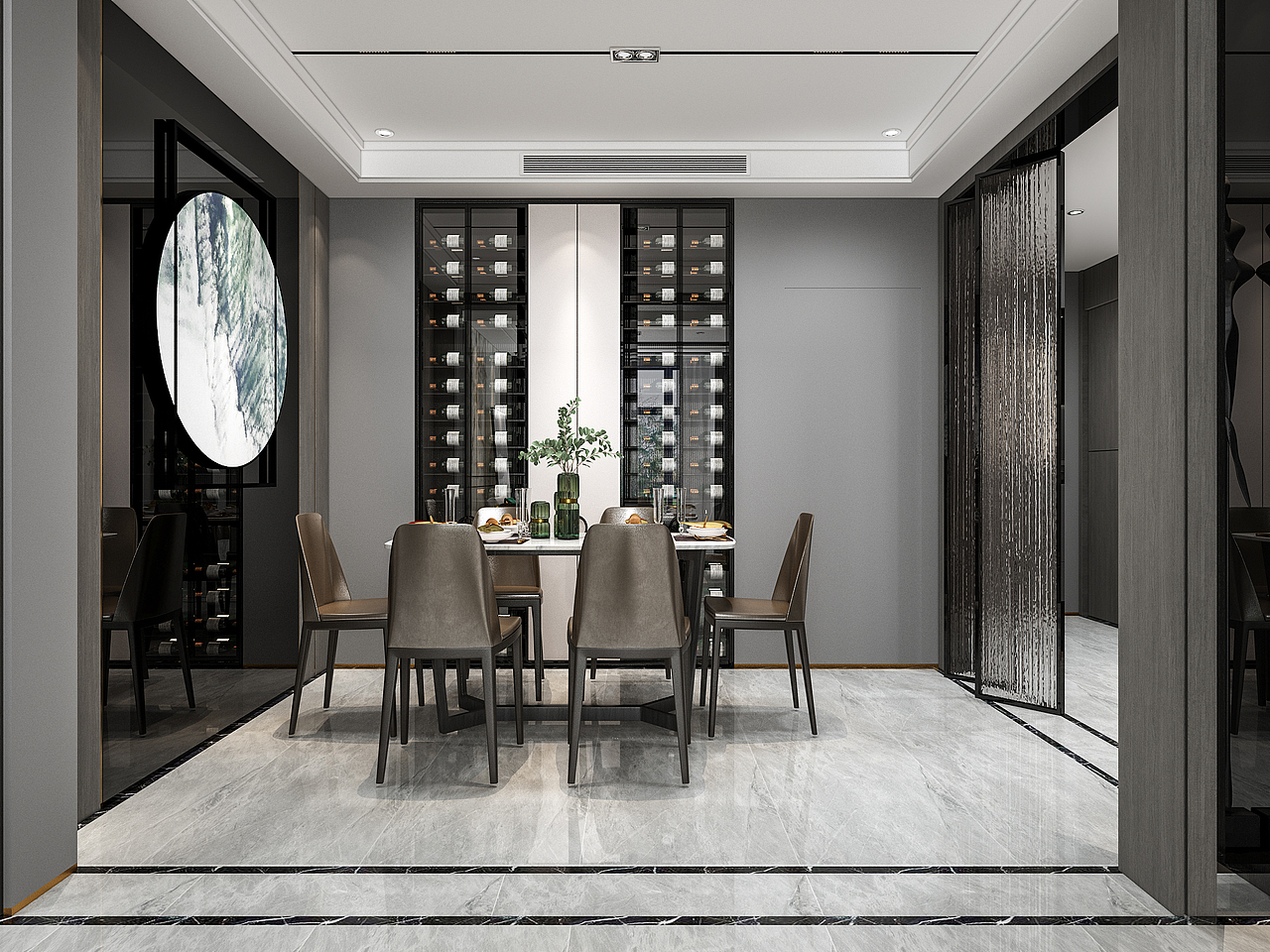 择木创建设计表现 ——现代风格客餐厅