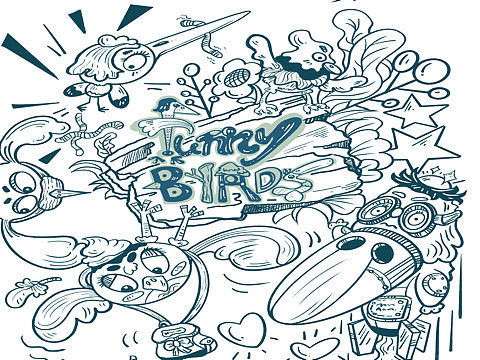 原创涂鸦插画，热爱学习画画……