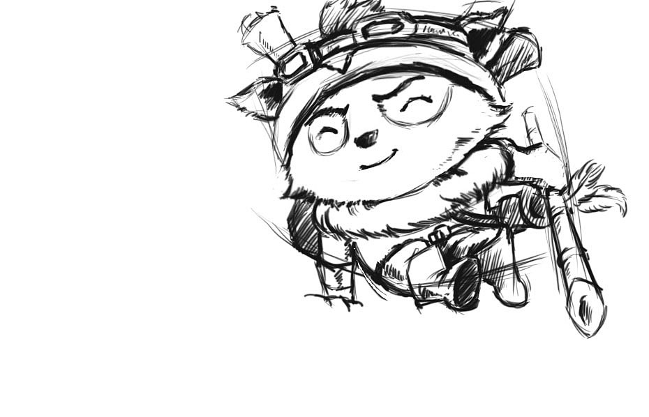 sai手绘英雄联盟插画