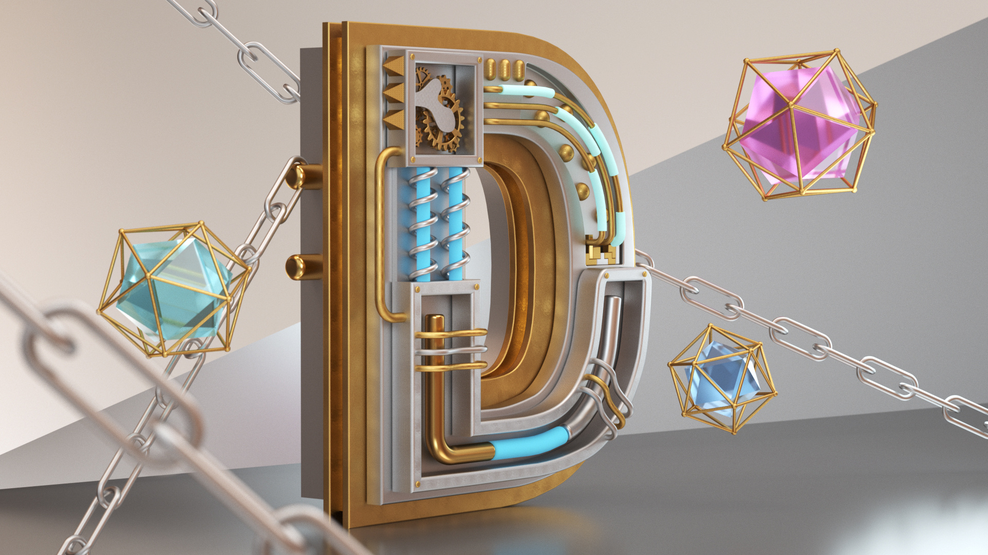 c4d创意3d文字练习