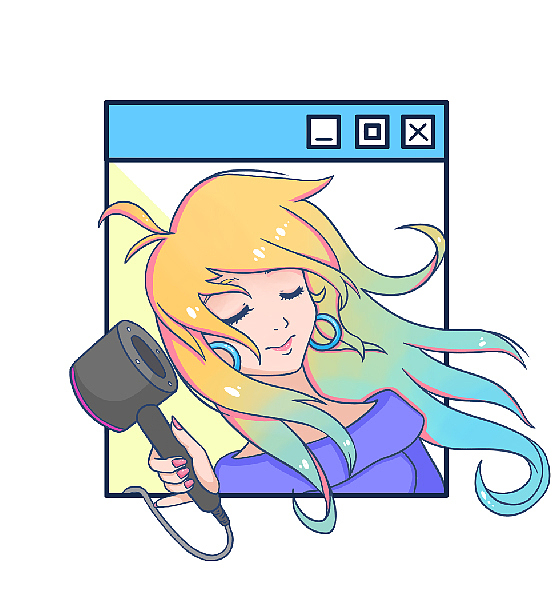 小家电少女（图ZMjQ5MzQ0NTg0） - 商业插画 - 站酷设计师akane_伊人完醉原创素材 - 站酷ZCOOL
