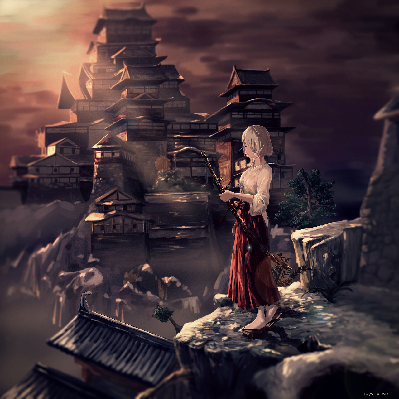 只狼主题插画|插画|插画习作|还行haixing - 原创